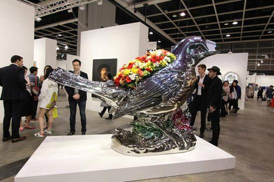2018香港巴塞尔,David Zwirner(卓纳)画廊展览现场。图/非池中艺术网摄